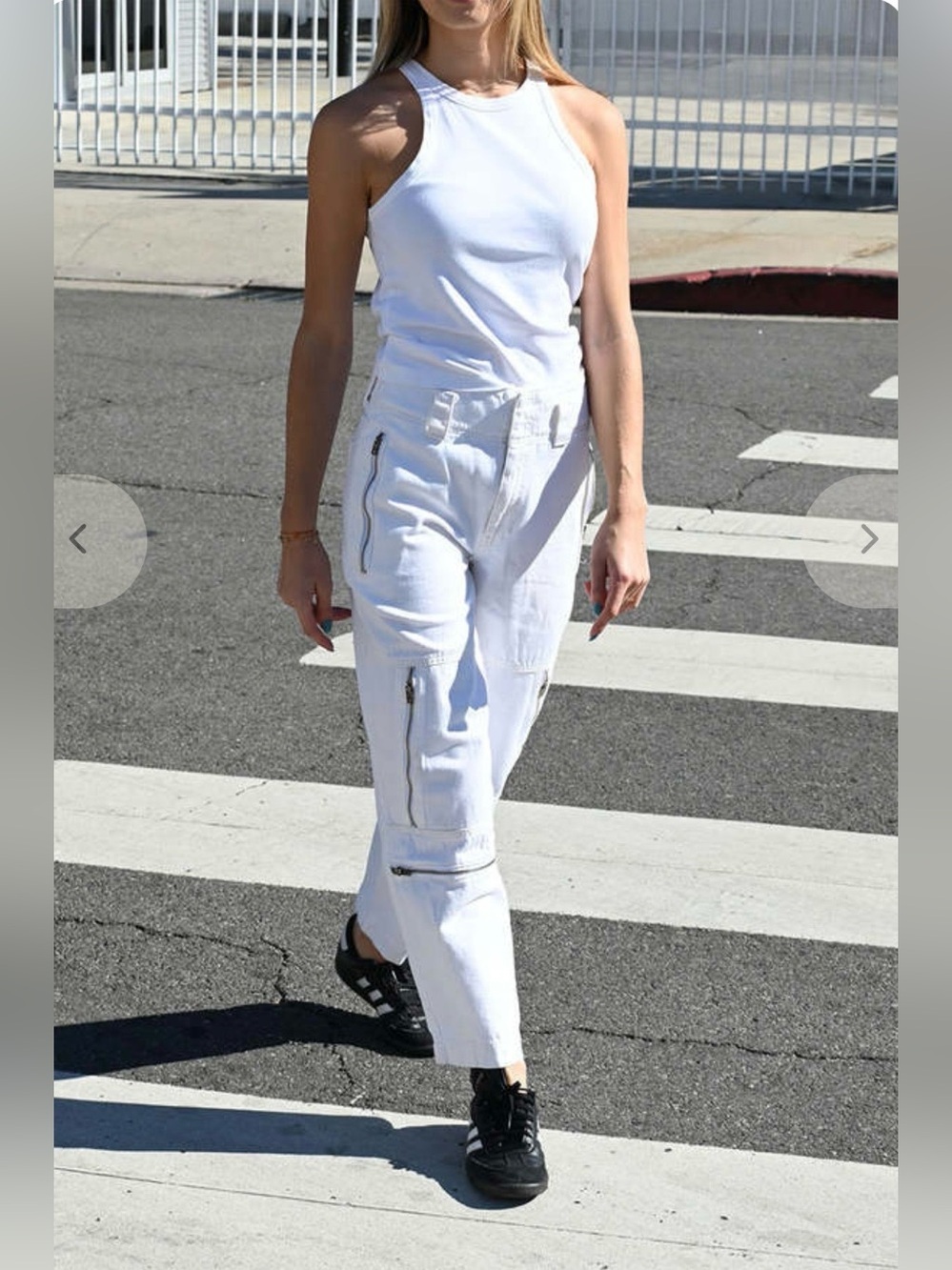 Etica Doyle Biker Pant-Vintage White Women Size 25